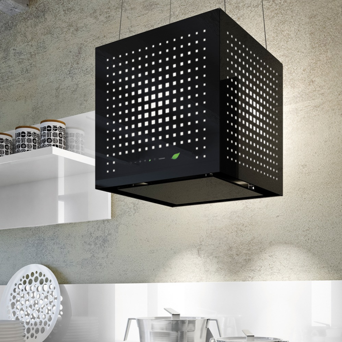 Островная вытяжка Falmec Rubik E.Ion Is Glass Black 42 см CERI42.E0P6#ZZZN441F в магазине «На диване» в Белгороде  — Выгодная цена